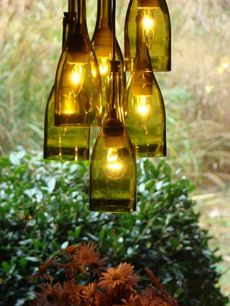 bouteilles de verre lampes
