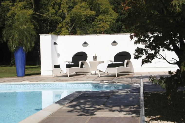 marques chaise longue piscine terrasse design