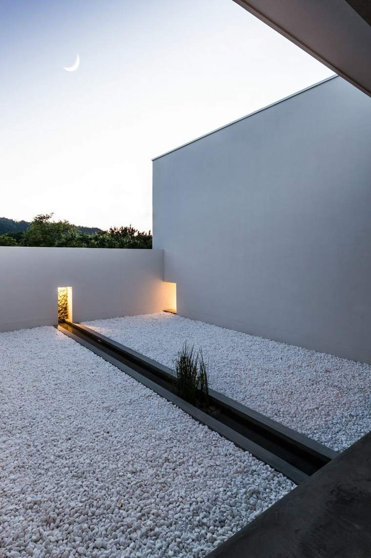 créer un jardin zen idée éclairage extérieur 