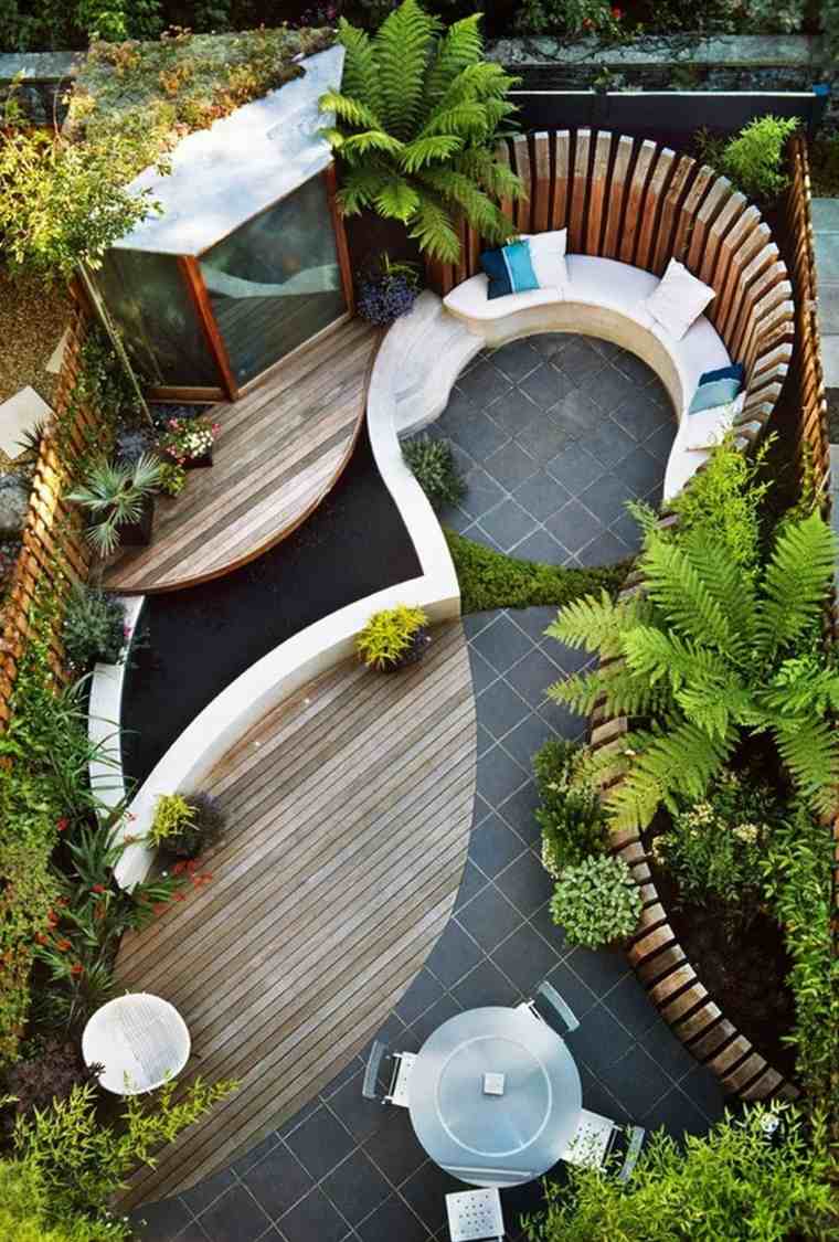 jardin aménager zen espace extérieur mobilier idée tendance salon jardin