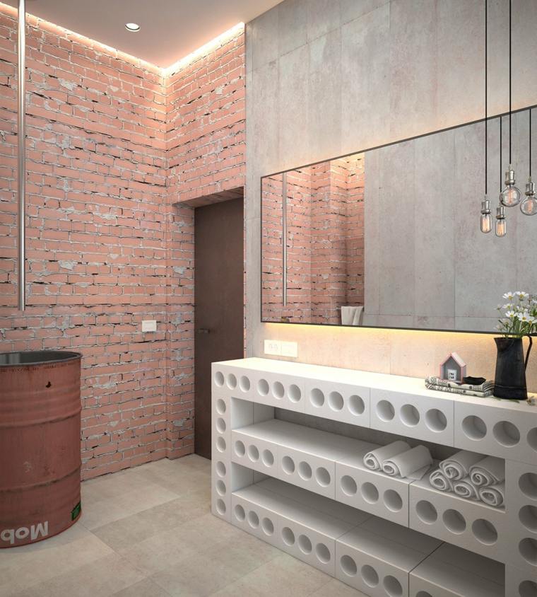 décoration maison design industriel idee salle de bain