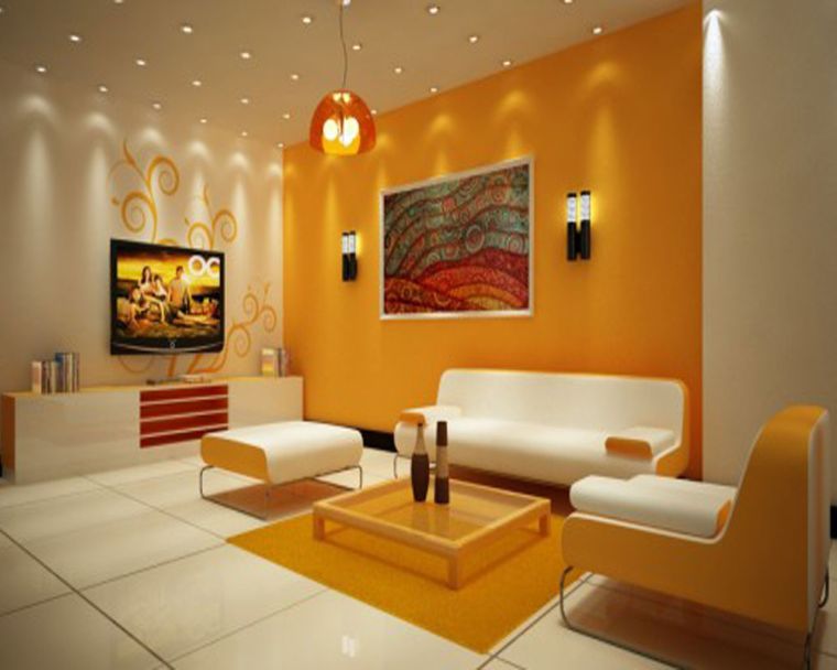 éclairage spot interieur salon moderne