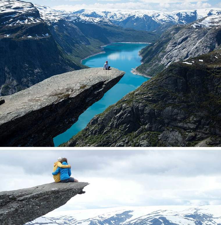 activités sensation forte falaise Trolltunga Norvège