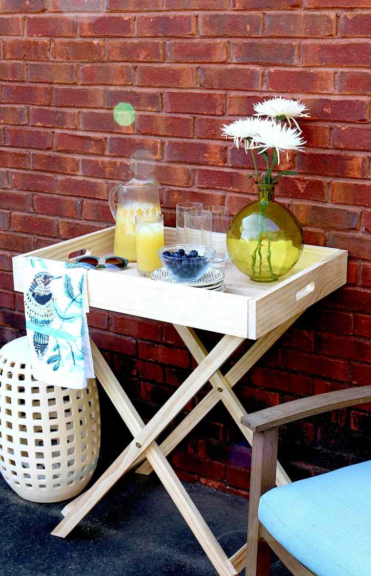 petites tables bricolage meuble jardin terrasse 