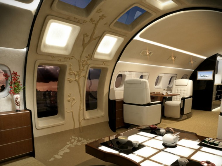 interieur avions decoration de luxe 