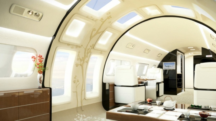 deco interieur avions prives vol luxe