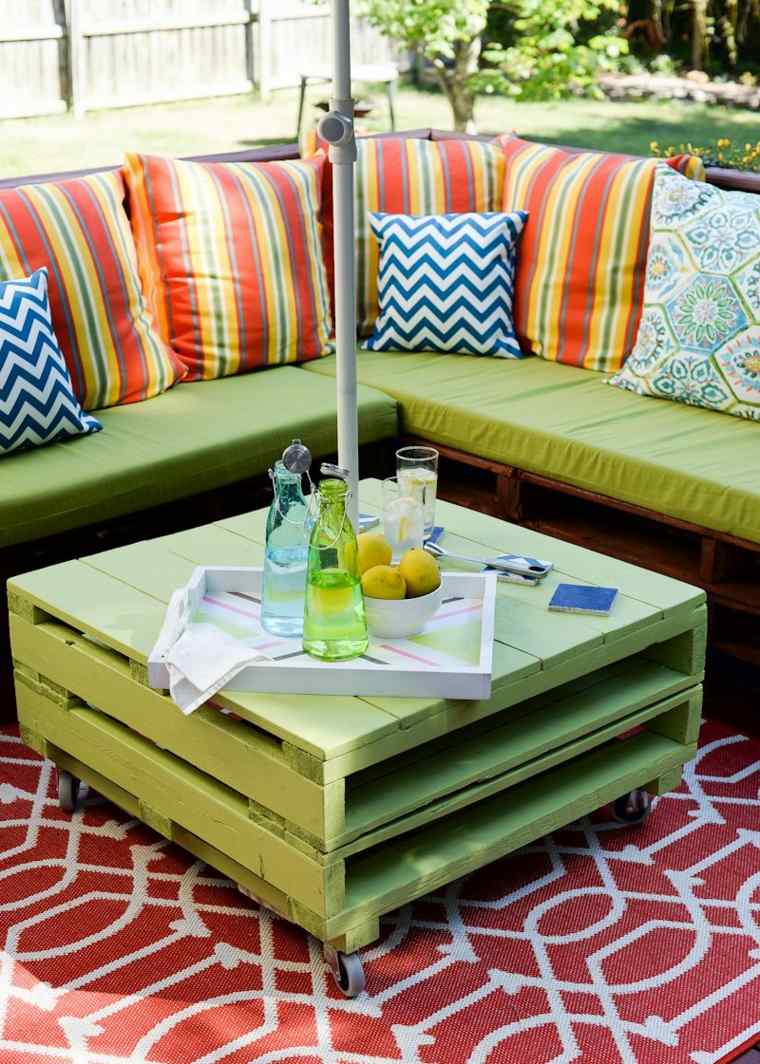 table basse de jardin diy meuble palette