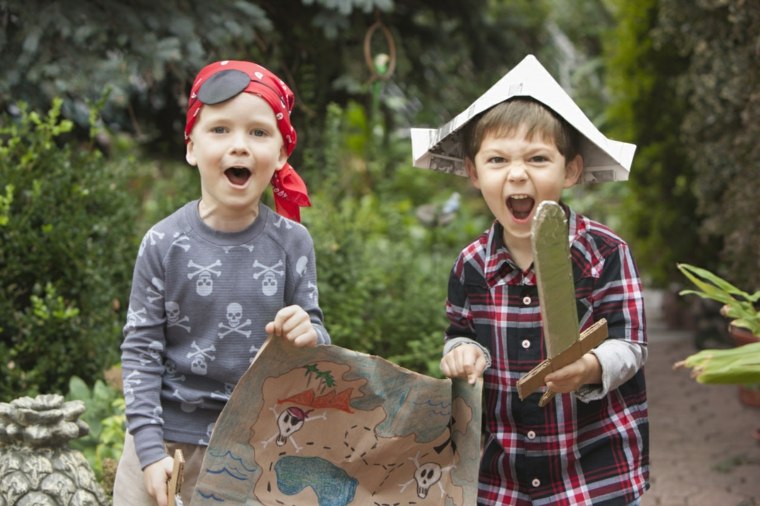 idees activites pour enfants jeux pirates jardin