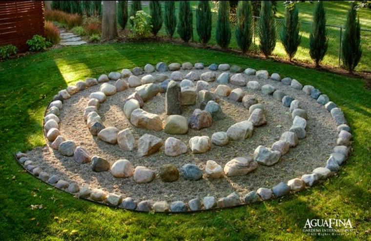jardin zen pierre décorer idée 