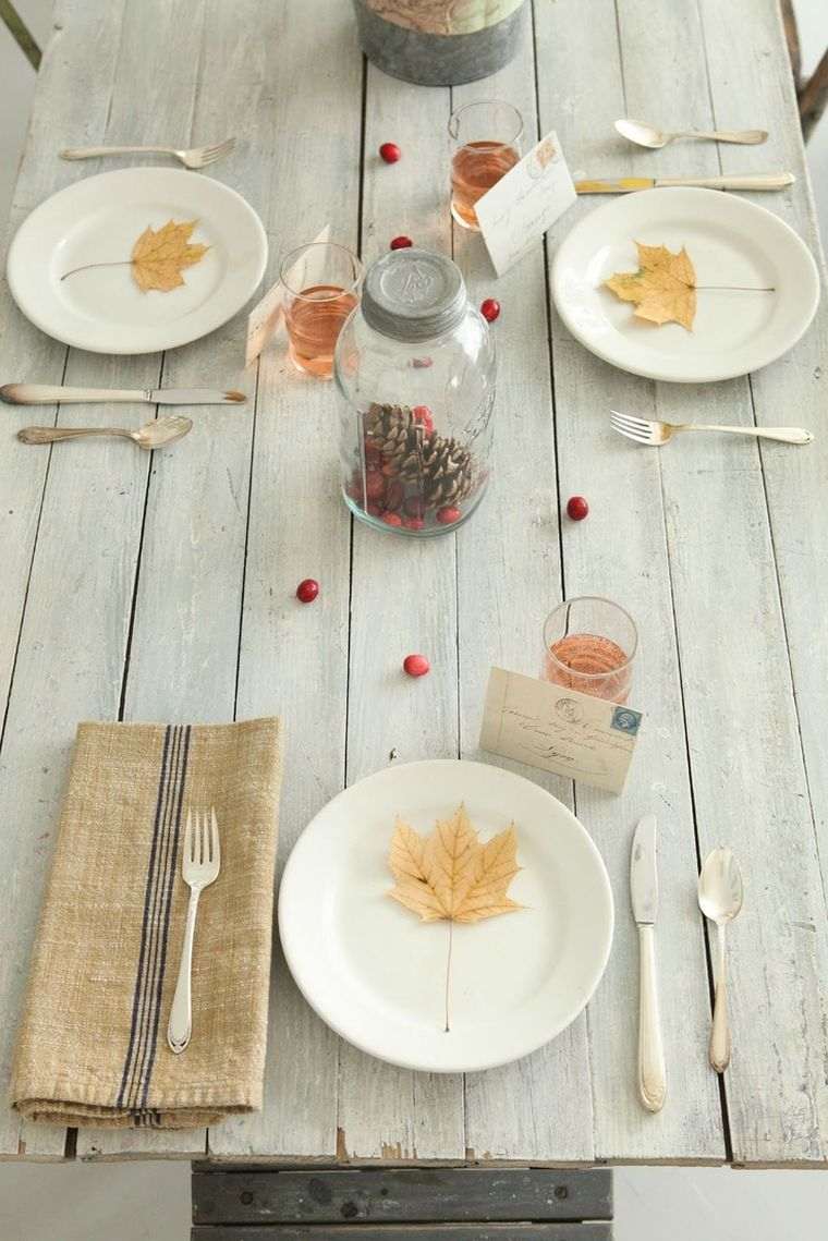 deco automne idee table moderne