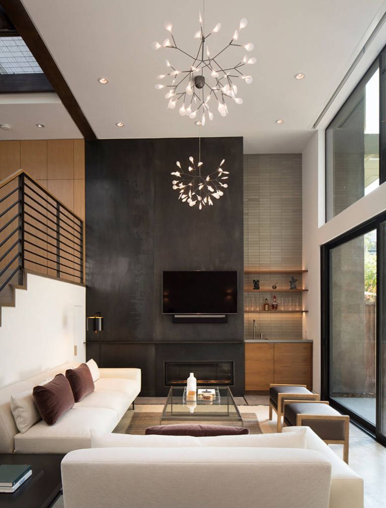décoration salon moderne meuble d'angle design