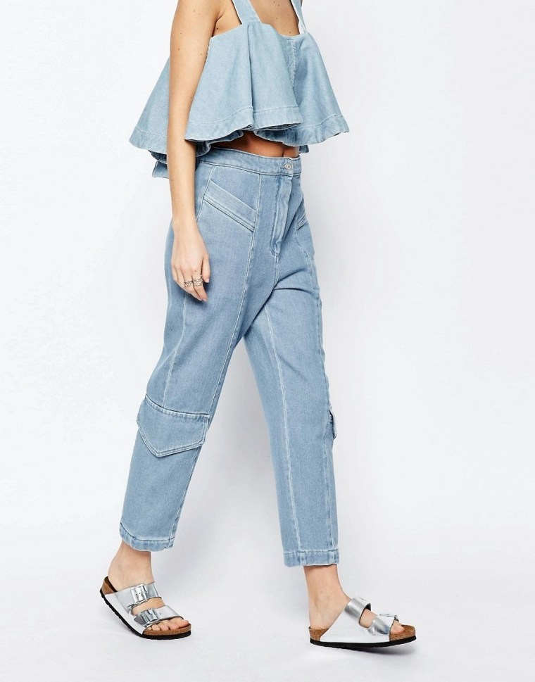 mode 2016 femme jean pantalon chemiser dentelle french connection design