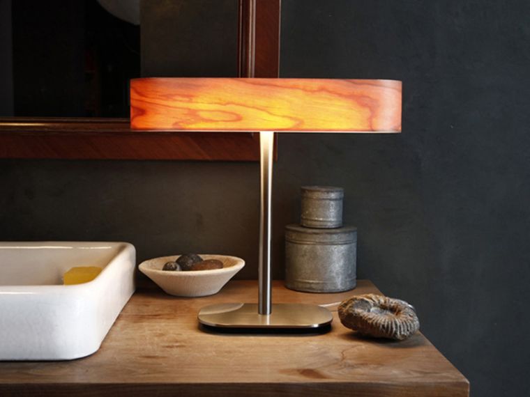 lampe en bois interieur deco moderne
