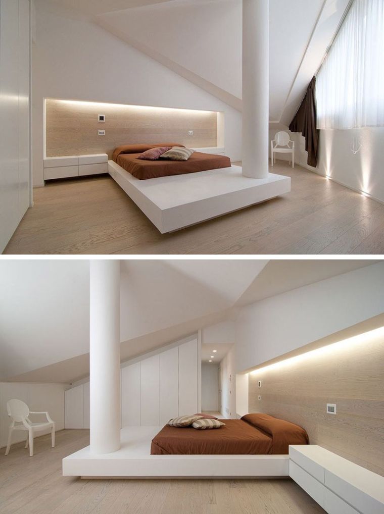 lit-plateforme moderne lit japonais chambre