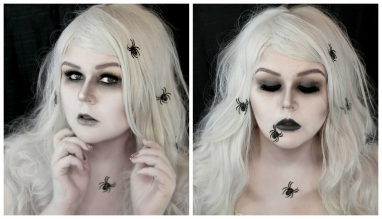 maquillage fille halloween fantome