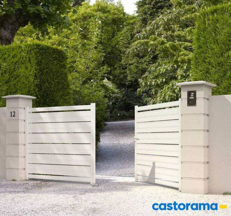 portail de jardin moderne cloture castorama