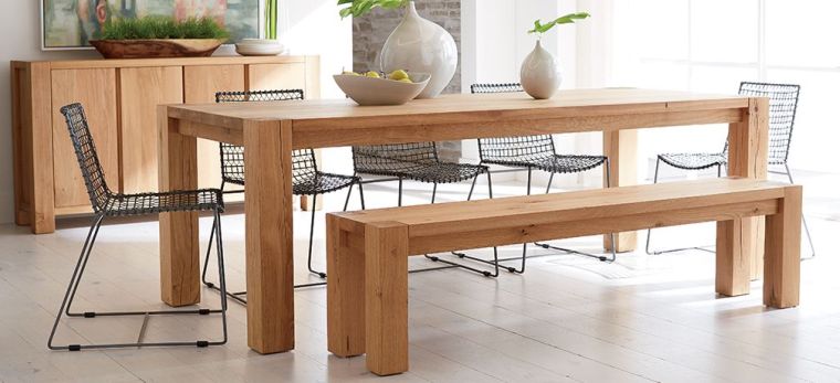 table salle à manger design campagnard bois