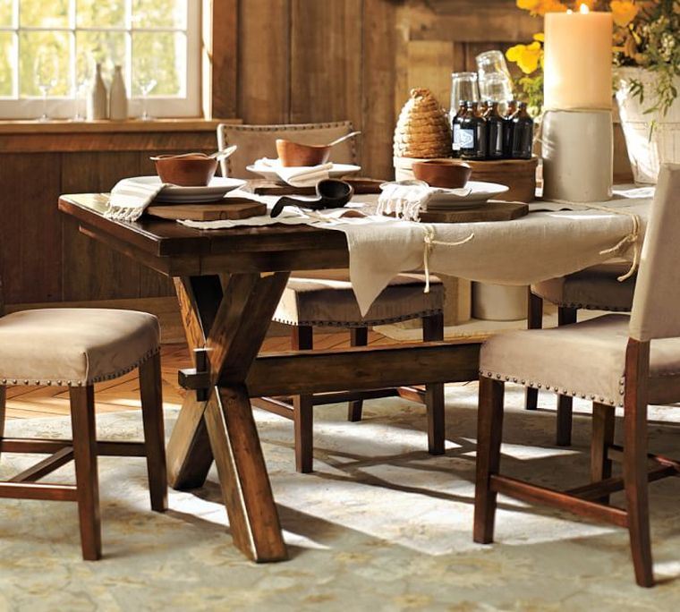table salle à manger design rustique deco bois massif