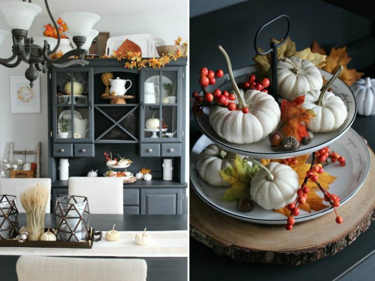 centre de table automne decoration cuisine tendance
