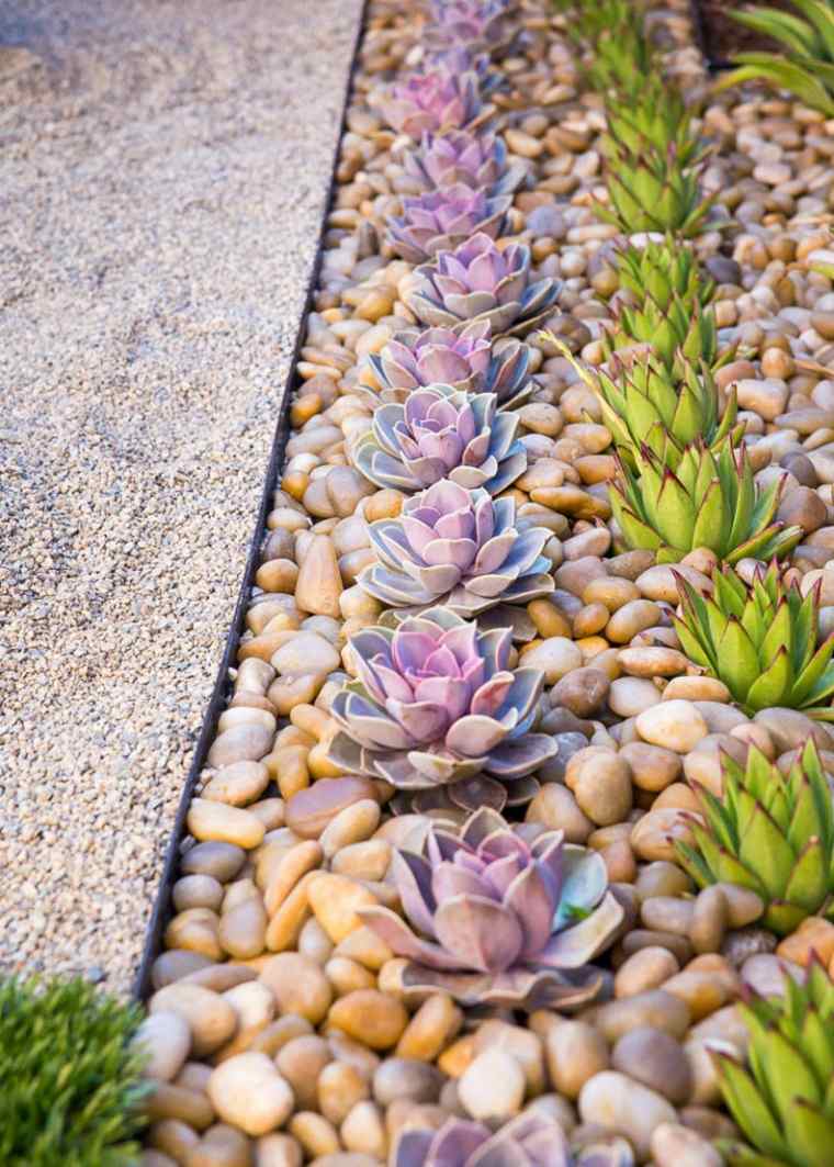 créer un jardin zen exterieur cailloux rocaille