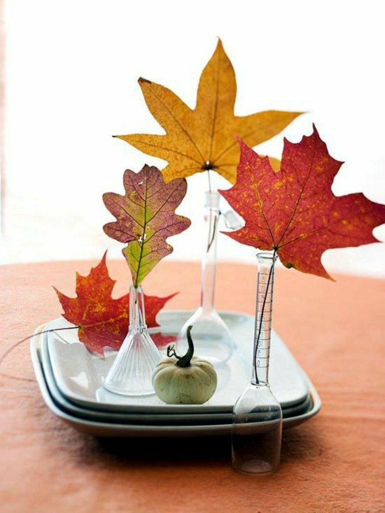 feuilles arbre idée décorer table activité manuelle enfant automne