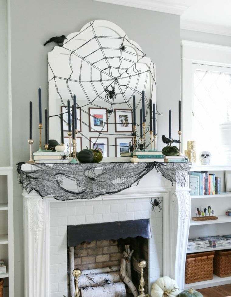 bricolage decoration halloween photos cheminee