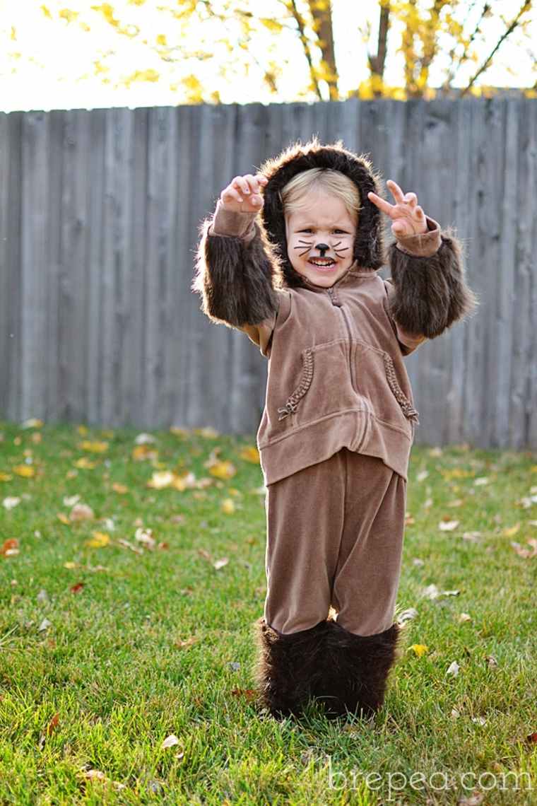 costume enfant diy idée lion fabriquer soi-même halloween