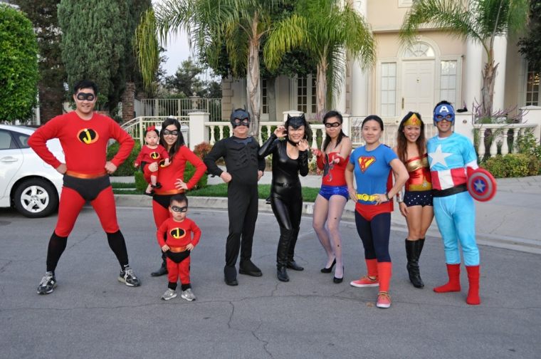 idée halloween famille se déguiser super-héros diy