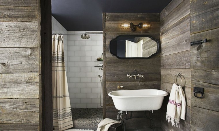 photos salle de bain deco bois rustique moderne