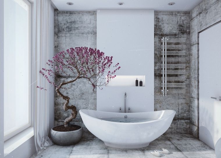 salle de bains design moderne style zen