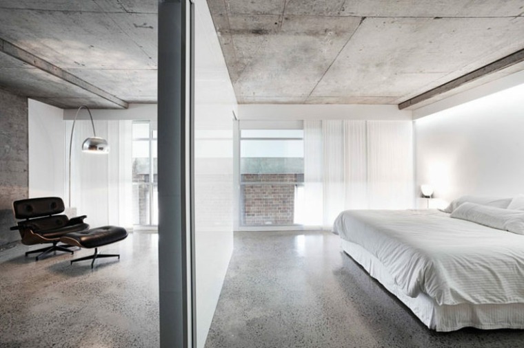interieur revetement beton cire sol plafond design moderne