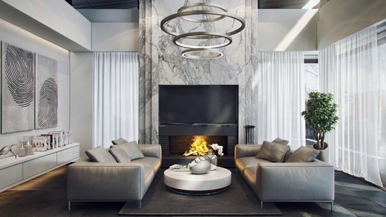 couleur neutre meuble gris salon style moderne