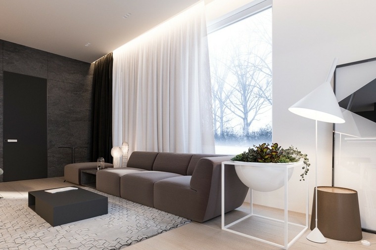 déco de maison minimaliste espace interieur canape design