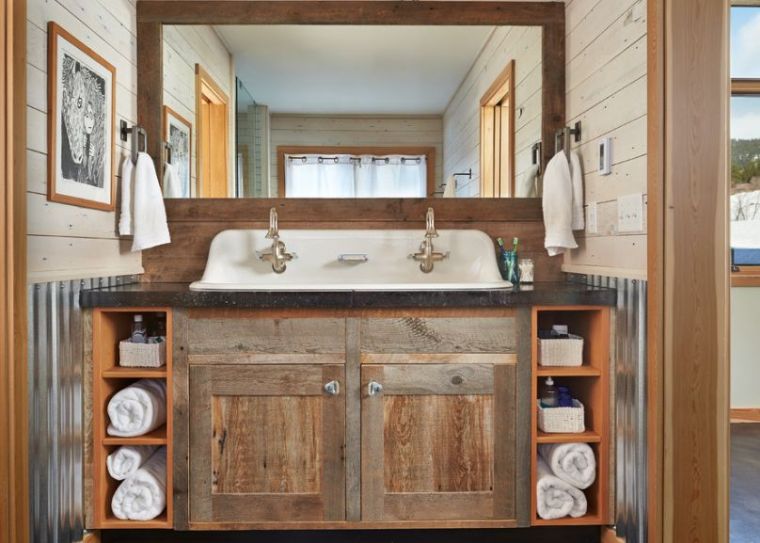 double vasque deco meuble design salle de bain 
