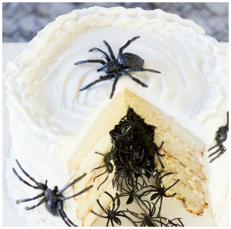 friandise halloween gâteau prolifération araignées