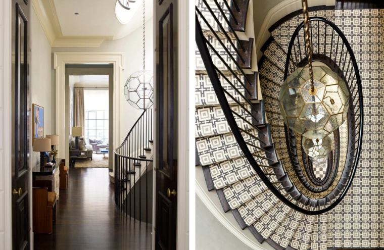 garde-corps escalier luxueux grand style