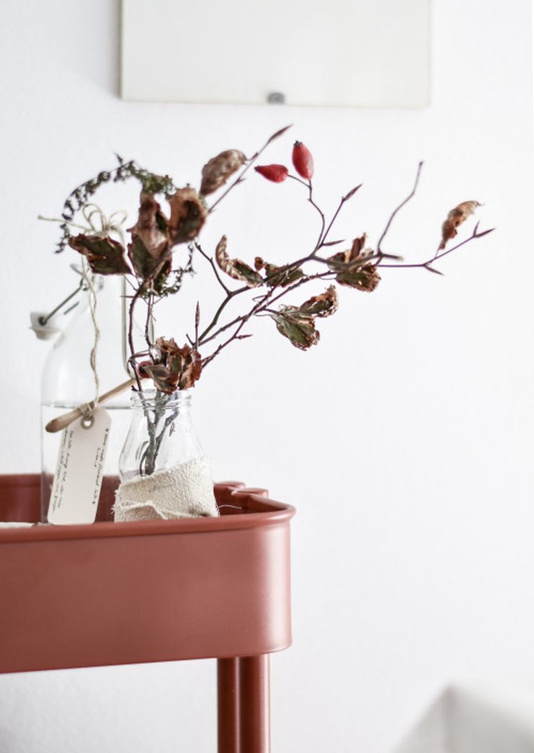 idee deco maison composition automnale fleur vase