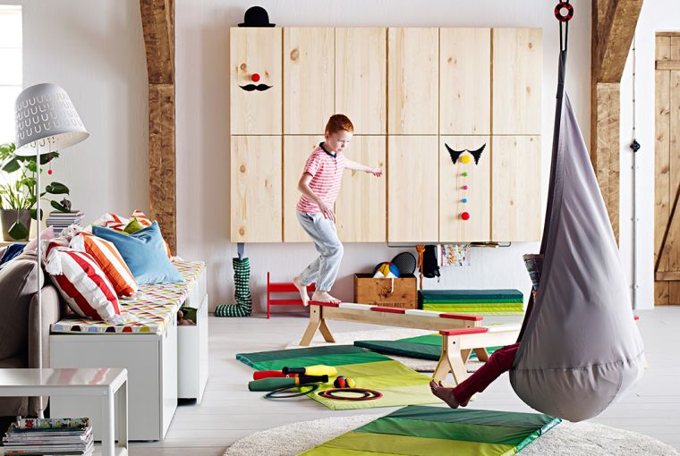 idée rangement chambre enfant ikea meuble scandinave