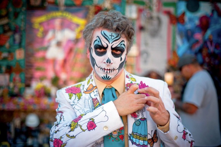 maquillage halloween tête de mort mexicaine sous les tropiques