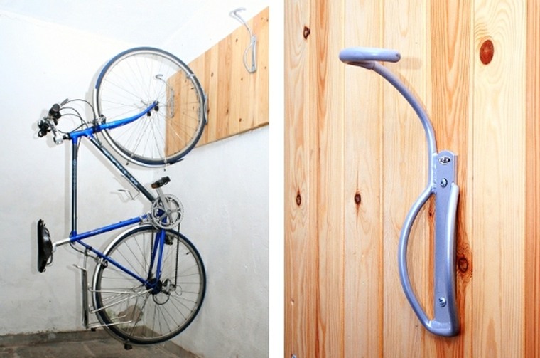 idée espace ranger vélo intérieur gain d'espace pratique