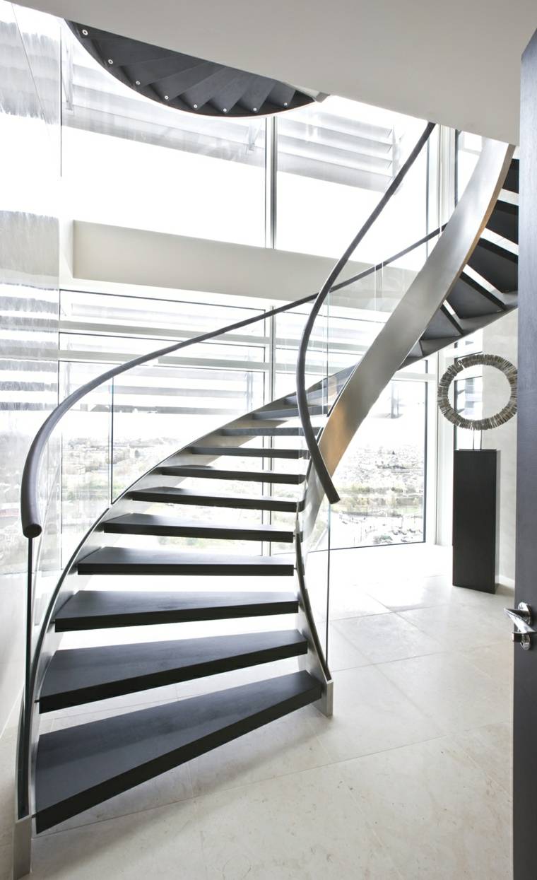 rampe escalier design moderne spirale