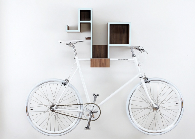 ranger vélo idée espace meuble mural bois vélo idées ranger