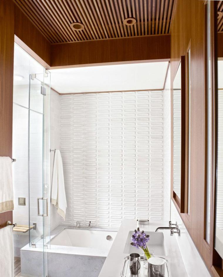 revetement salle de bain douche design moderne