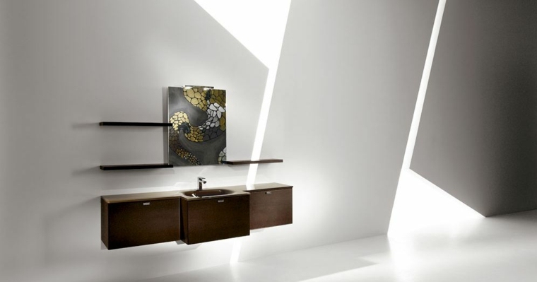 éclairage pour salle de bains design idée meuble décorer 