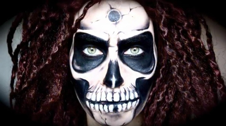 tête de mort mexicaine maquillage halloween mode