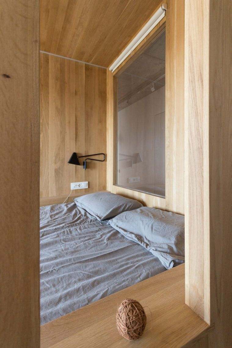 amenagement petite chambre design moderne meuble lit estrade