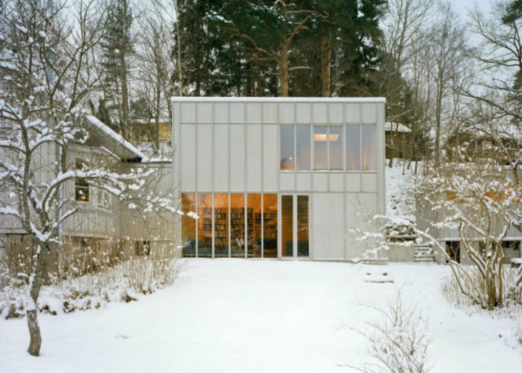 plan de construction extension maison design nordique architecture