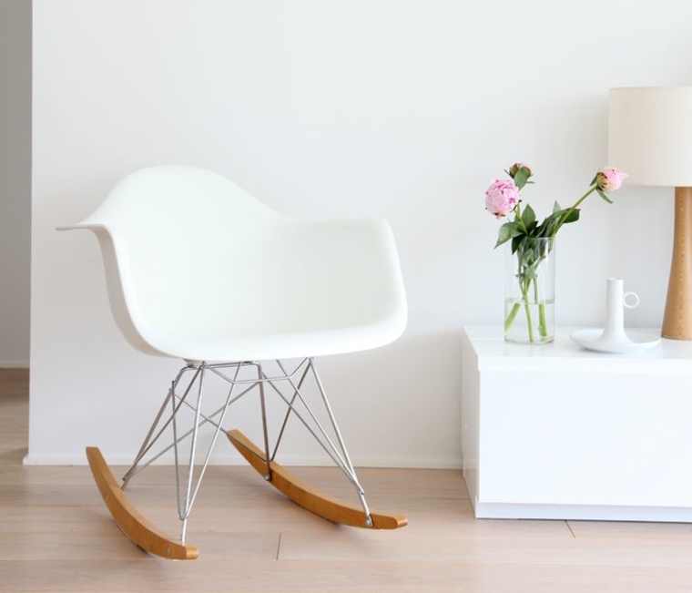 chaise scandinave blanc et bois salon deco sejour salle à manger