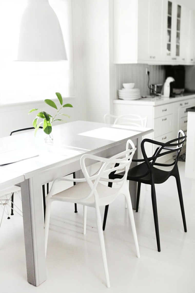 chaise scandinave couleur neutre amenagement bureau cuisine
