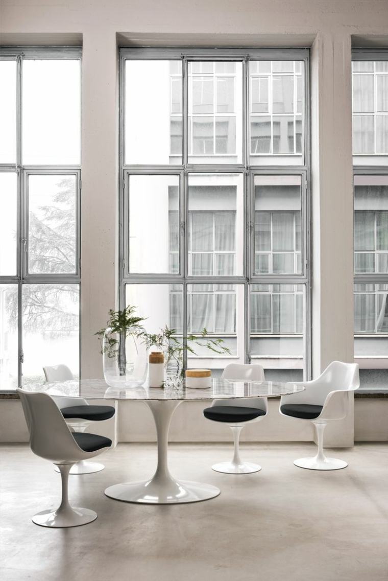 fauteuils scandinaves amenagement espace travail maison